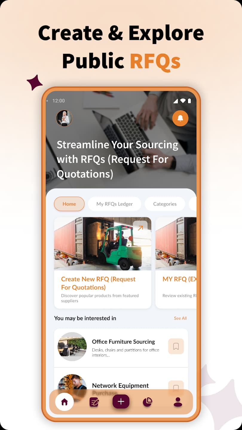 Sourcing Genie — Mobile app with optimized performance and efficient data handling
